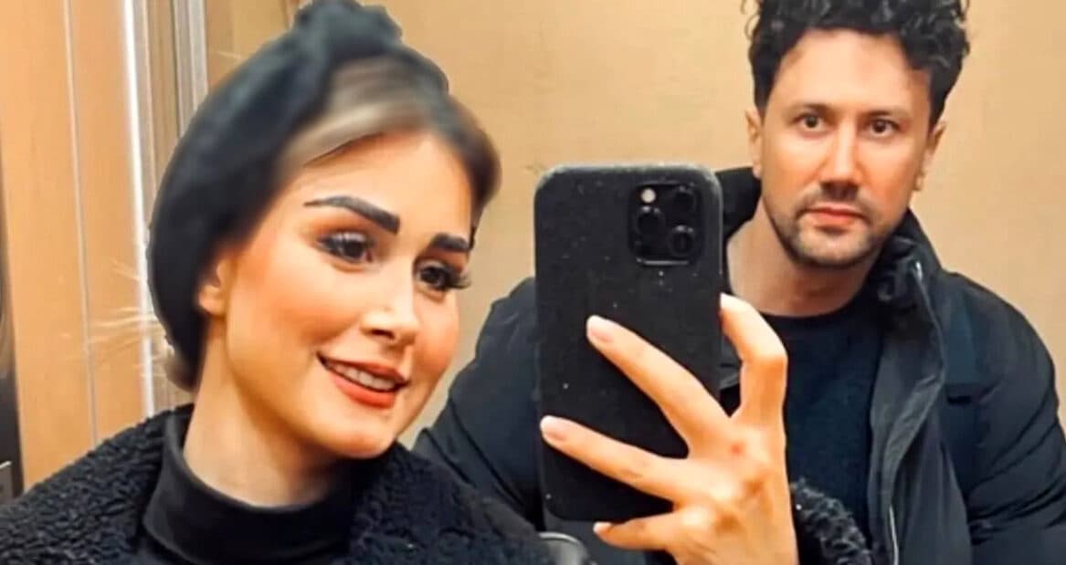 عکسی حسرت برانگیز از  عاشقانه شاهرخ استخری و همسرش در بلژیک ! / هر 2 زیبا و جذاب !