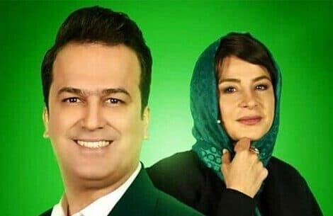 سکانس خنده دار برنامه شب آهنگی : نامزد بازی سیما تیرانداز و حامد آهنگی مقابل تماشاچی ها