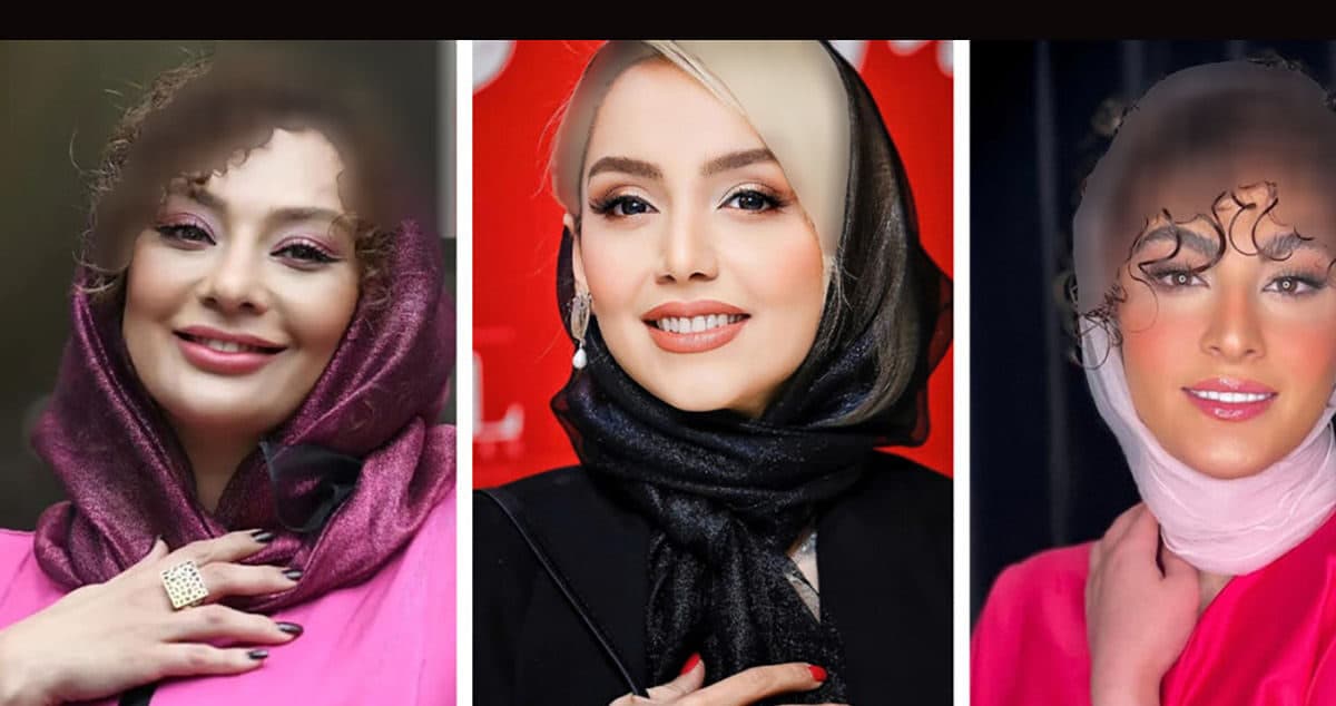 جنجال جدید ترین چهره های پر آرایش 12 خانم بازیگر / آرایش عروس یا چهره های معصوم و ساده ؟!