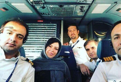 مروری بر حضور بازیگران در کابین هواپیمای در حال پرواز برای خوش و بش با خلبان؛ از نسرین مقانلو و بهنوش بختیاری تا مژده لواسانی و مهران مدیری+عکس