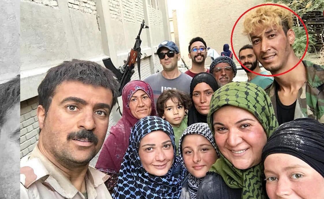 (عکس) «شایع» در کنار «بهتاش فریبا» سریال پایتخت در پشت صحنه یک نمایش