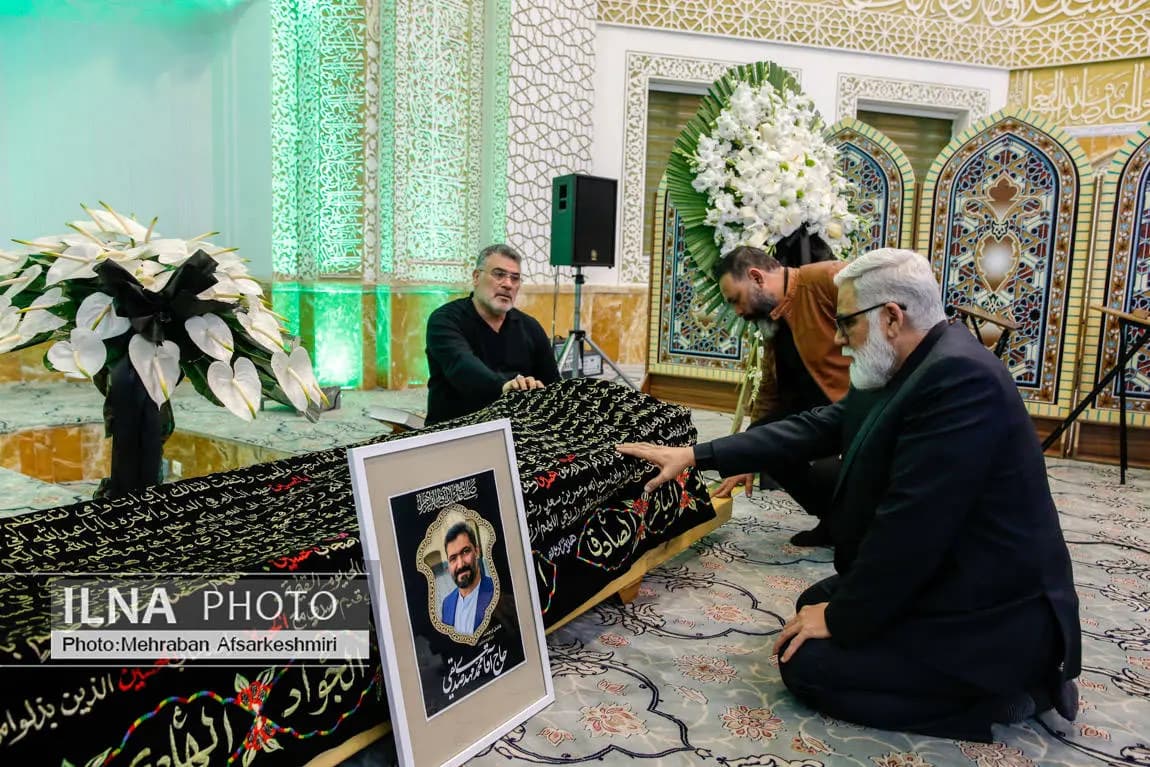 راز عجیب نوشته روی تابوت پسر کاظم صدیقی که همه را شوکه کرد! (عکس)