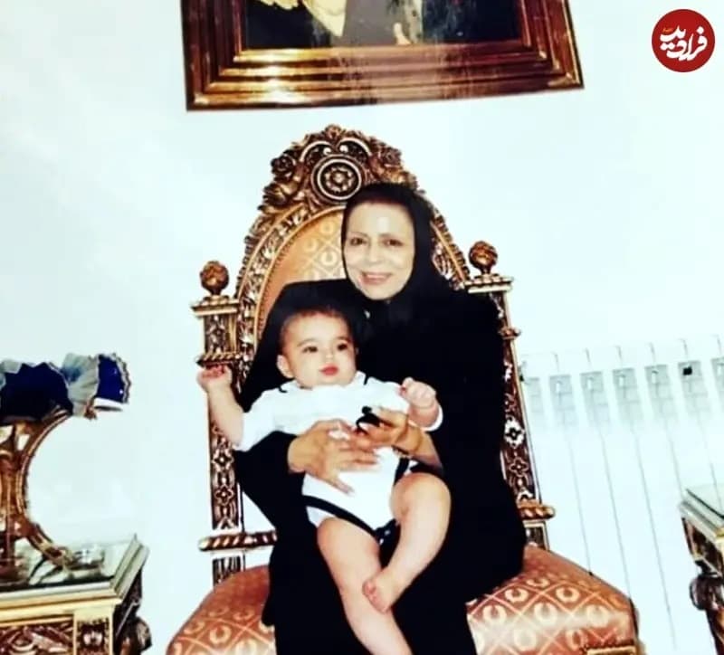 «مهری خمارلو، همسر فردین» در 71 سالگی در کنار نوه‌اش