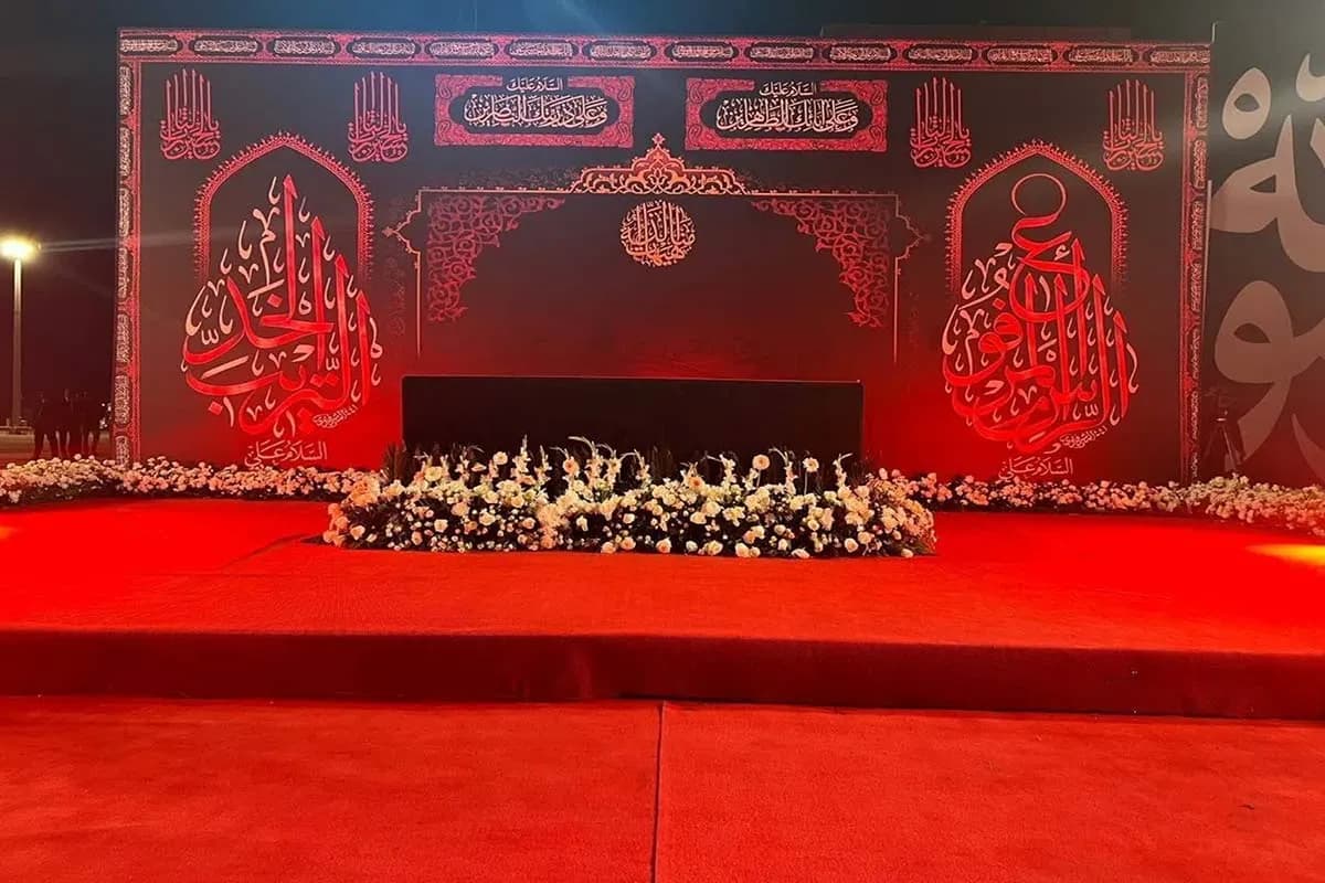 استقبال با شکوه از پیکر رهبر شهید در نجف
