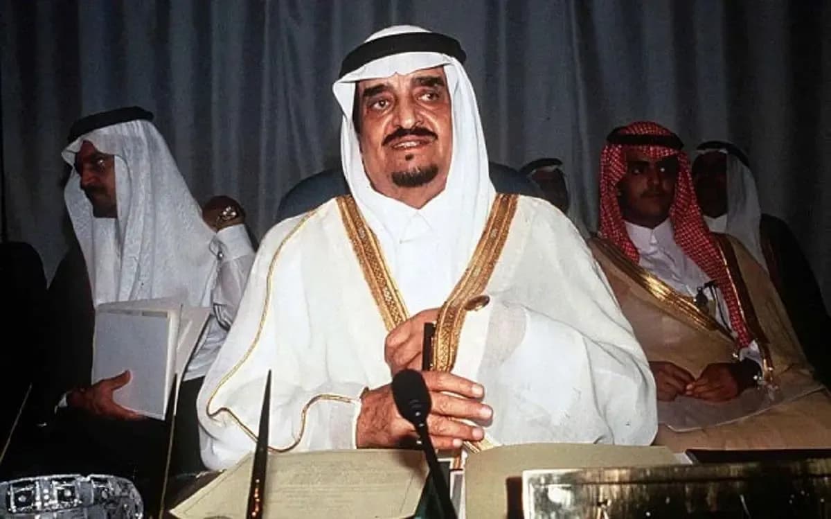عکس تاریخی ملک فهد؛ پادشاه پنجم عربستان در سال 1375