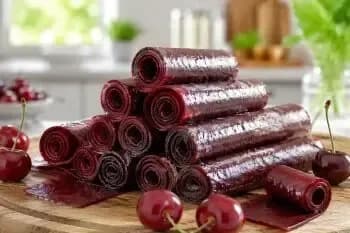 طرز تهیه لواشک گیلاس خانگی مرحلهبهمرحله