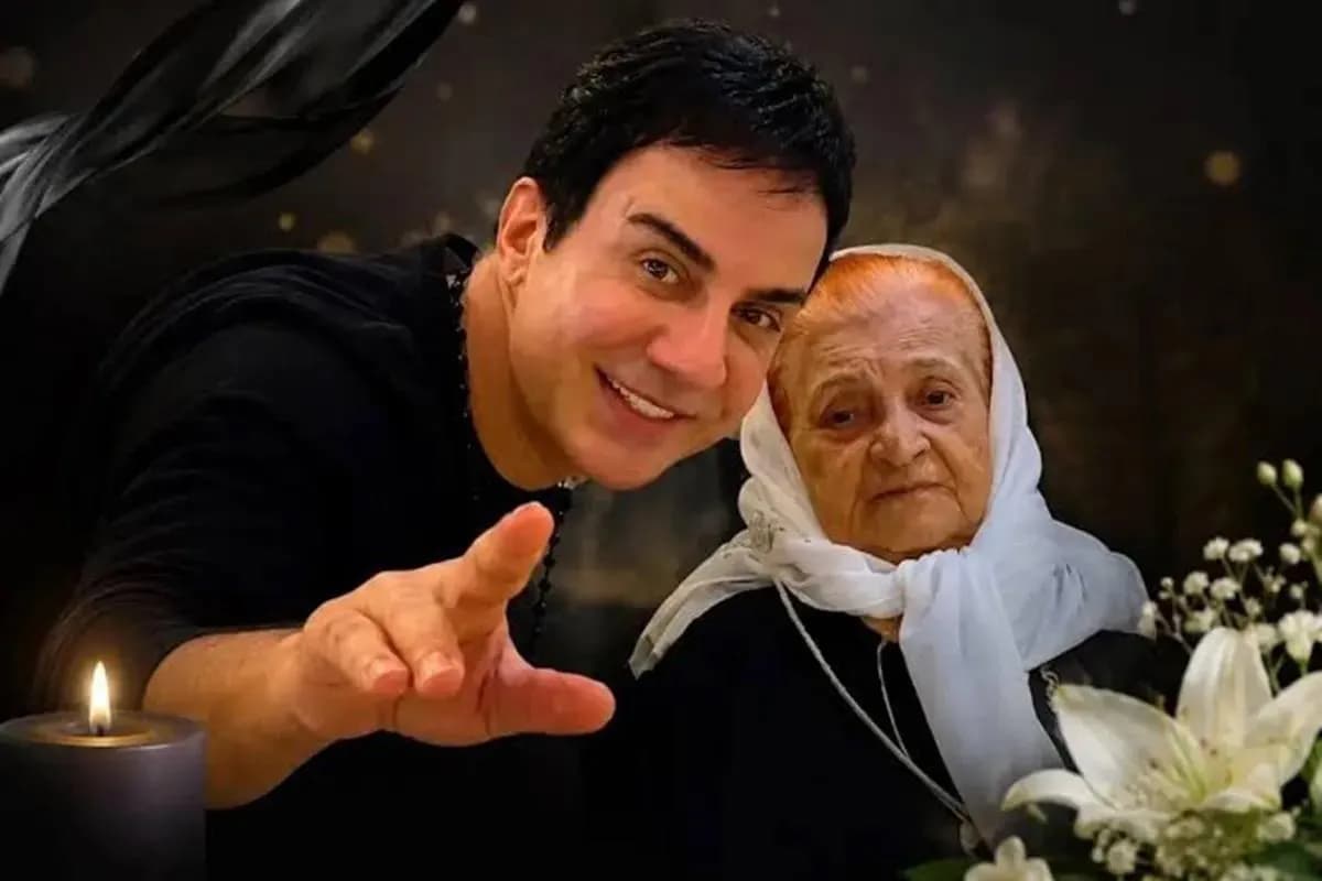 تولد احساسی عموپورنگ بر مزار مادرش