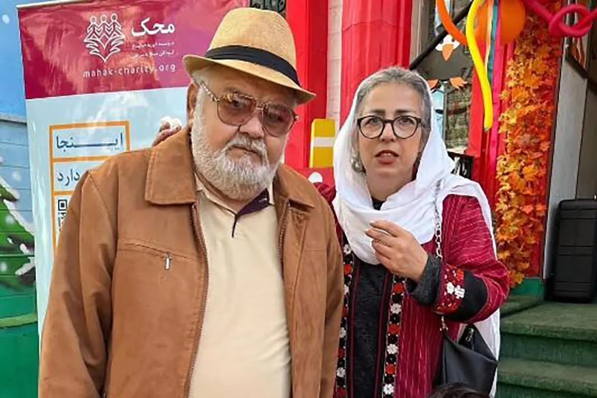گریههای الهام حمیدی در وداع با اکبر عبدی