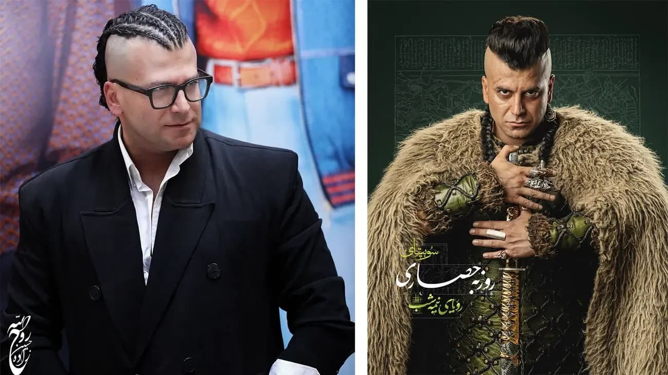 سفر در زمان با عکس جدید روزبه حصاری در پشت صحنه سریال رویای نیمه شب