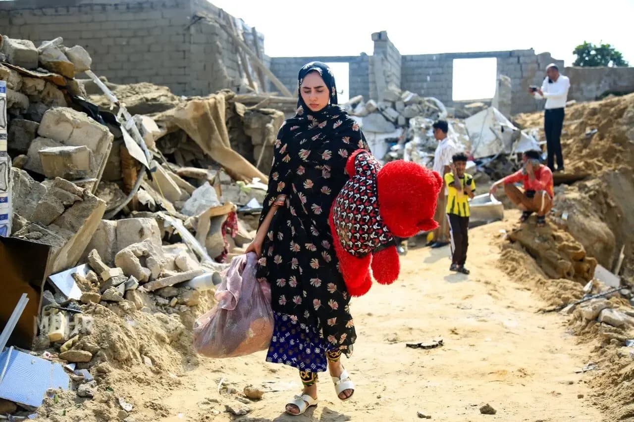 تصاویر محله چاه تنگو قشم بعد از حمله آمریکا