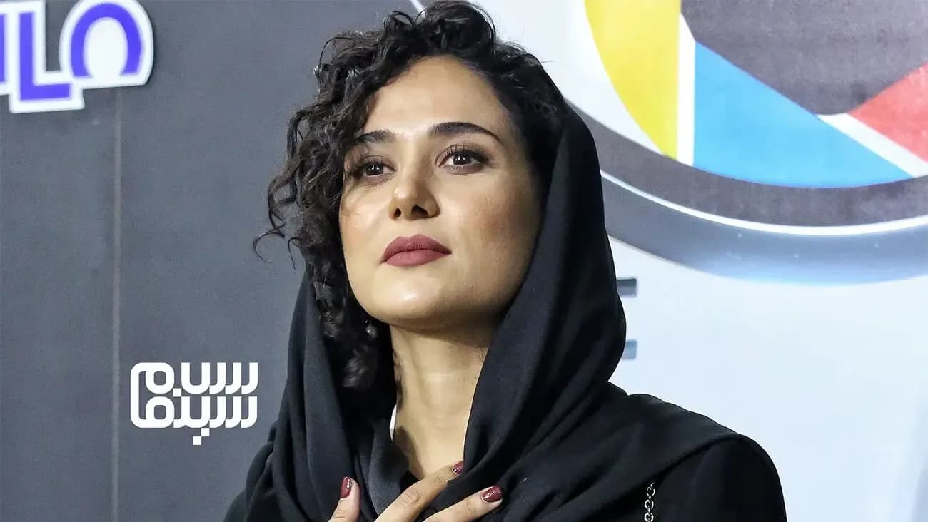 عکس جذاب پریناز ایزدیار با لباس عروس همراه پژمان بازغی در سال 93