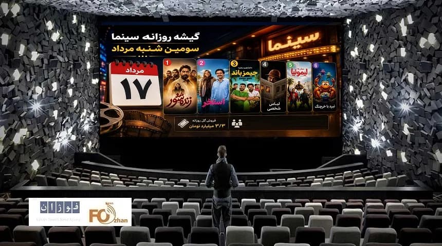 فروش ۳/۳ میلیاردی سینماها در سومین شنبه مرداد