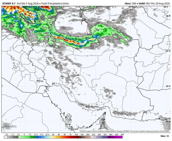 هشدار مهم: بارشهای تابستانه و رعدوبرق در این ۴ استان ادامه دارد