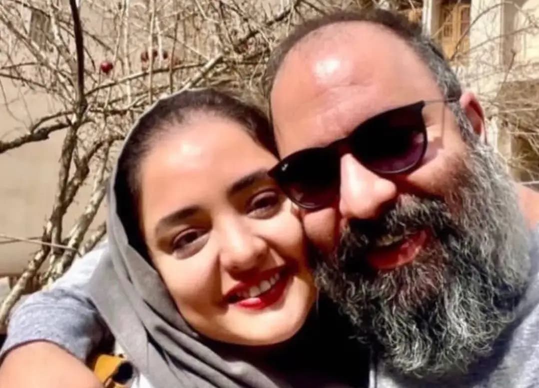 تصویری عاشقانه از ماه عسل نرگس محمدی و همسرش علی اوجی در خارج از ایران/ ایشالا به پای هم پیر بشین!