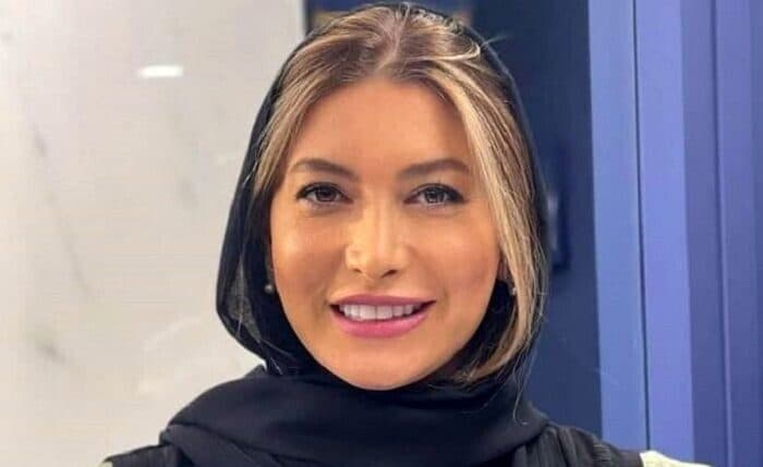 روسری اصیل و ایرانی بر سر فریبا نادری عروس حشمت فردوس + عکس