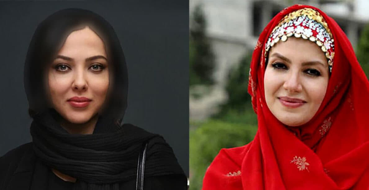 خاله شادونه و لیلا اوتادی همزمان سیاهپوش شدند ! / آرایش غلیظ در آنتن صدا و سیما ! + عکس